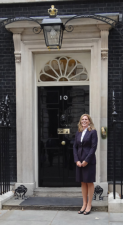  Downing Street to meet British Prime Minister David Cameron Walking up 